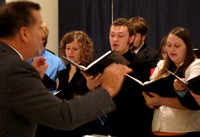 The Illinois Wesleyan University Collegiate Choir performed under the direction of Dr. J. Scott Ferguson at the dedication event October 23, 2010.