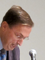 Bloomington Mayor Stephen Stockton spoke during the dedication event October 23, 2010.